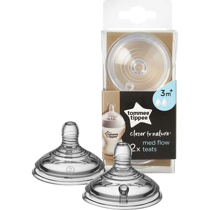 Tommee Tippee Closer to Nature Easivent Medflow Sauger, 2 Stück