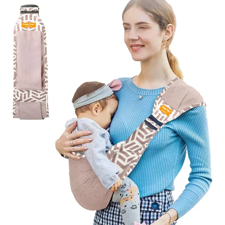 Family-Land Ergonomischer Kleinkind Tragegurt von Kangaroo - Babyhüftrage für Kleinkinder bis 15 KG, Hüftsitz Tragesystem baby (Lachs) – Bild 1