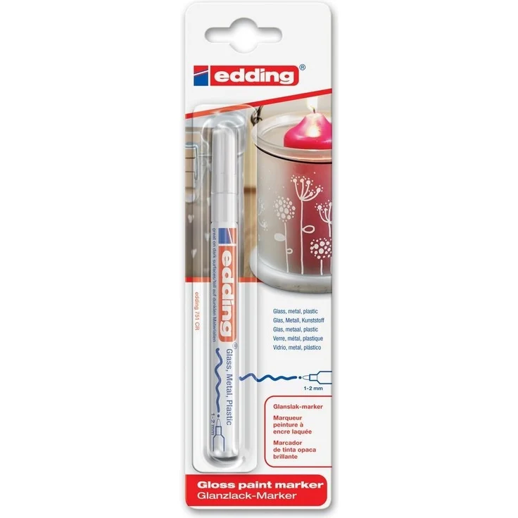 edding 751 gloss paint marker weiß – Bild 3