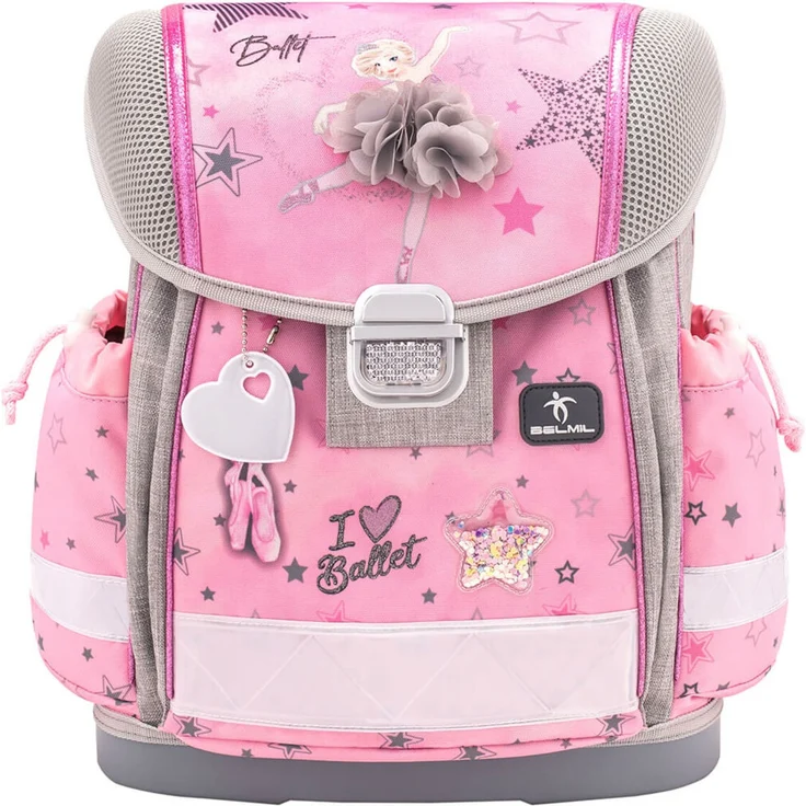 Classy Ballet Light Pink Schulranzen Set 4 tlg. mit Brustgurt für Mädchen – Bild 3