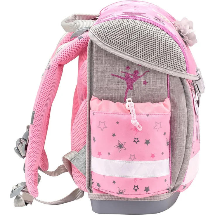 Classy Ballet Light Pink Schulranzen Set 4 tlg. mit Brustgurt für Mädchen – Bild 4