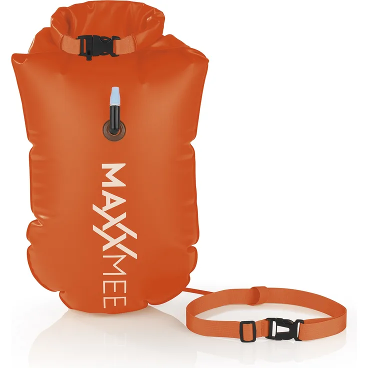 MAXXMEE Schwimmboje mit 10 l Trockenkammer - 37,5 x 72 cm - orange
