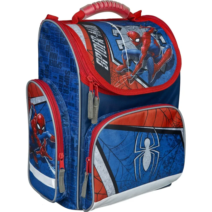 Undercover SPIDERMAN Schulranzen Clou Modell für Jungen inkl. Federmappe, Schlamper, Turn- und Geldbeutel (5-teiliges Grundset)
