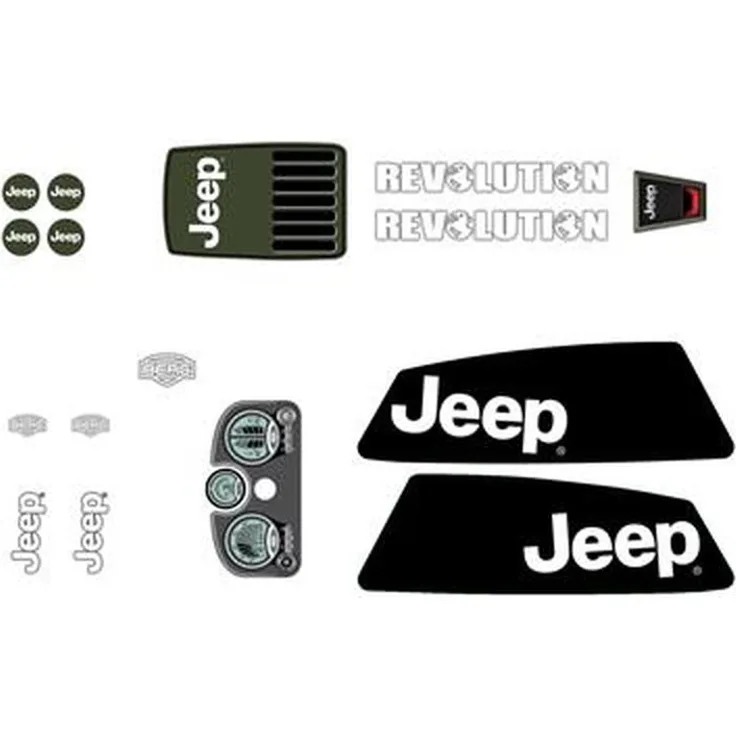 BERG Gokart Ersatzteil Aufkleber Sticker set Jeep® Revolution 51. 15. 00. 48