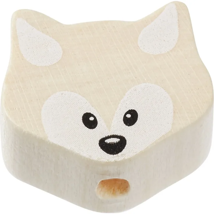 Schnulli-Fuchs 18 x 16 x 8 mm, natur, Btl. 2 St.