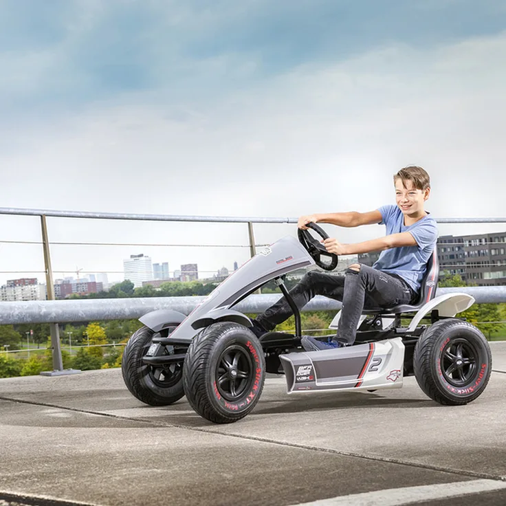 BERG Gokart Race GTS grau BFR-3 mit Gangschaltung - Full Spec inkl. Soziussitz