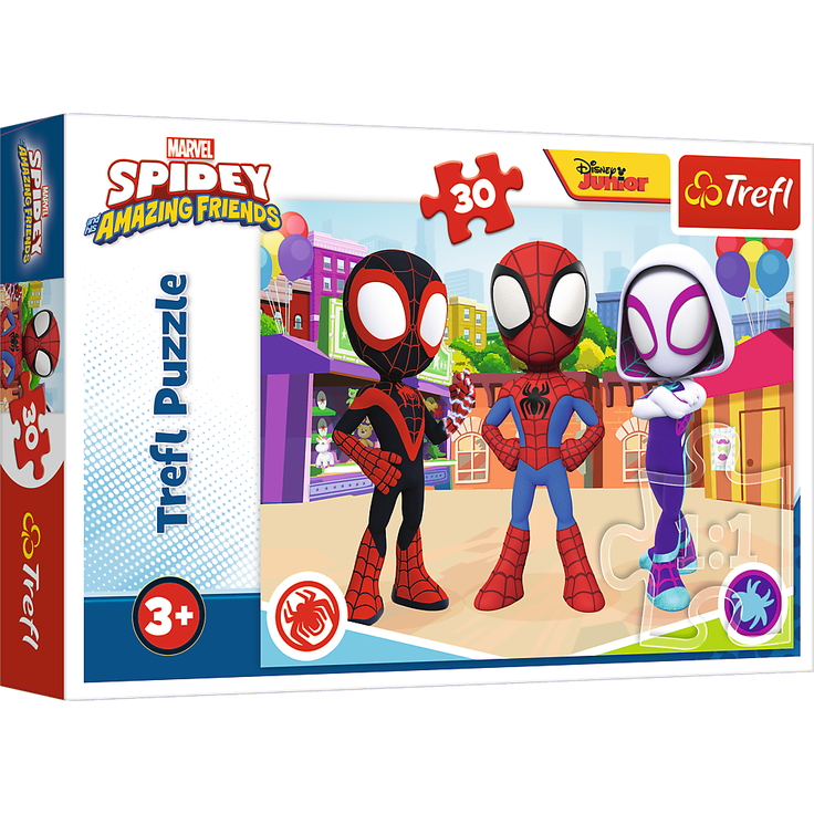 Trefl 18285 Marvel Spidey Amazing Friends Abenteuer von Spidey 30 Teile Puzzle
