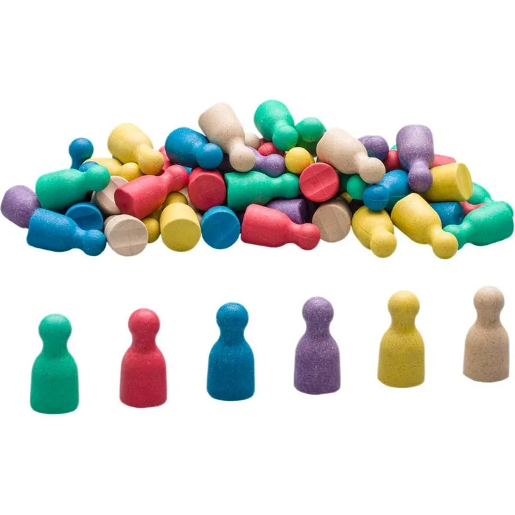 Wissner aktiv lernen - 60 Spielfiguren in 6 Farben - RE-Wood
