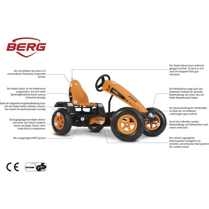 BERG Gokart X-Cross BFR inkl. Soziussitz