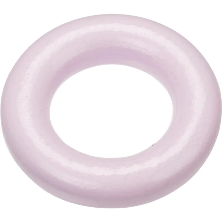 Schnulli-Holzring 36/8 mm, ros, Btl. 2 St.