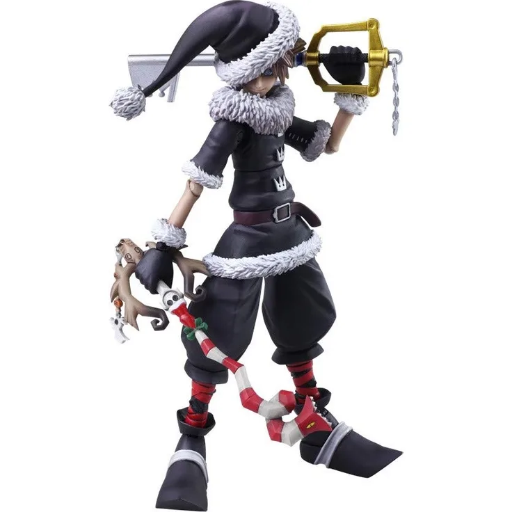 Square Enix Arts - Kingdom Hearts II Sora Christmas Town Version Action Figur, Mehrfarbig, 15cm