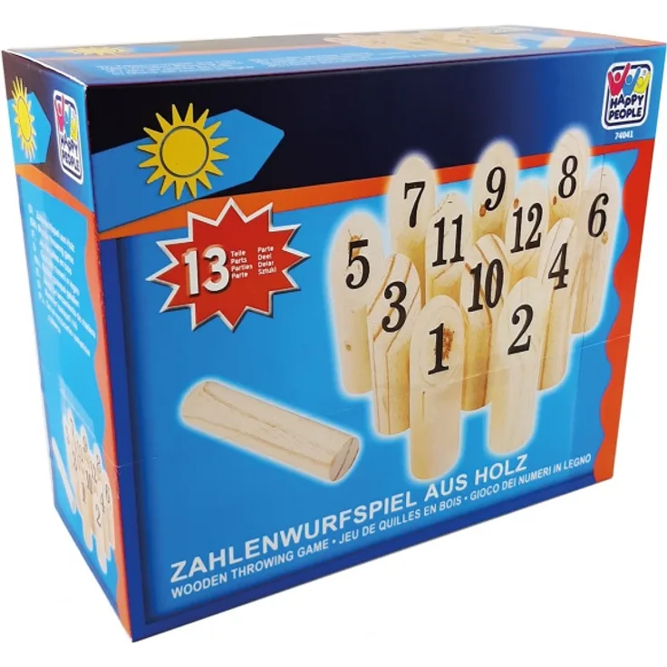 zahlen-Wurfspiel junior 22 cm Holz natur