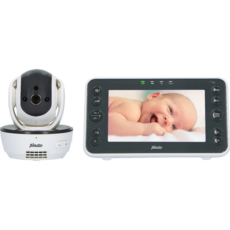 ALECTO DVM200XL - BABYPHONE MIT KAMERA UND 5"-FARBDISPLAY, WEISS/ANTHRAZIT
