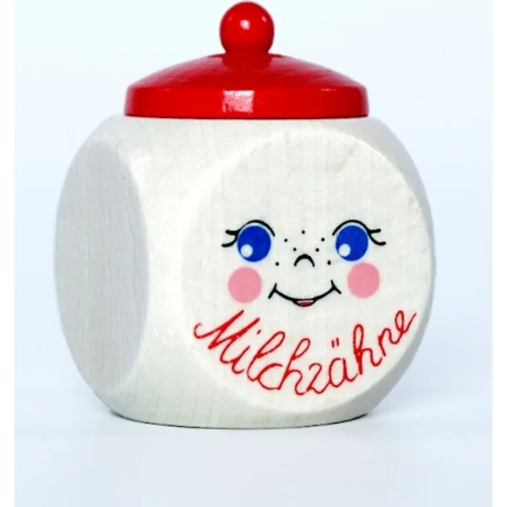 Dose'Milchzähne' 40 x 40 x 60 NEU Milchzahndose Kinderzahndose Holz