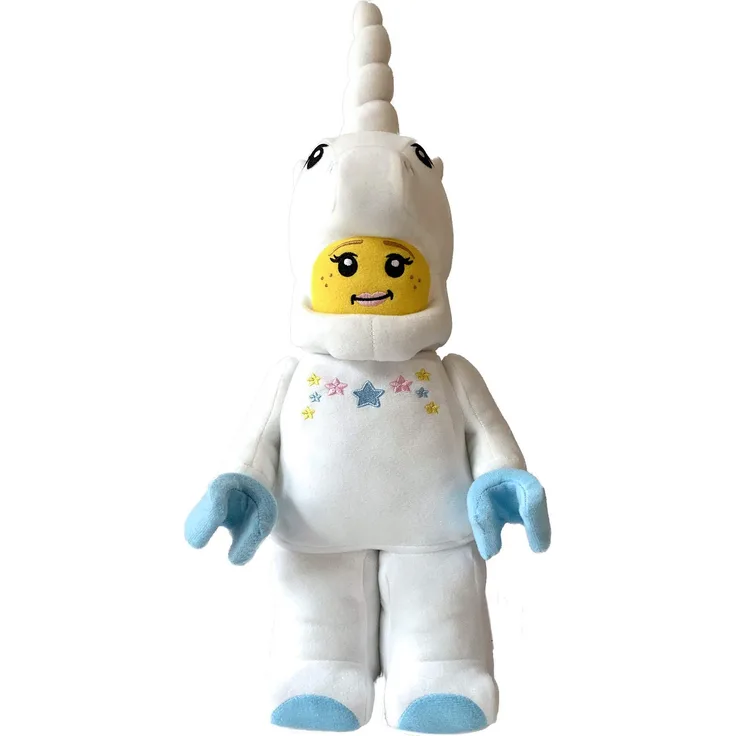 Manhattan Toy 335500 Unicorn Girl Lego Iconic Plüsch Minifigur Charakter, Multicolour, 43. 18cm
