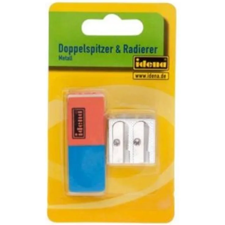 Idena 522073 - Radierer und Anspitzer Set, 2- teilig