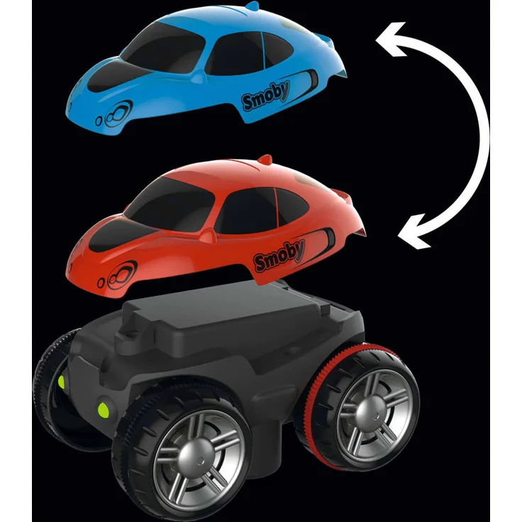 Smoby 'Flextrem Anfänger-Set', Autorennbahn-Set, 4,4 Meter Streckenlänge, 184 Teile, ab 4 Jahren - Preisvergleich – Bild 8