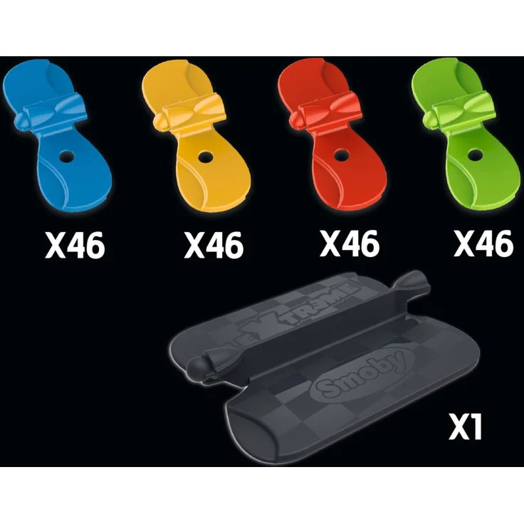 Smoby 'Flextrem Anfänger-Set', Autorennbahn-Set, 4,4 Meter Streckenlänge, 184 Teile, ab 4 Jahren - Preisvergleich – Bild 6
