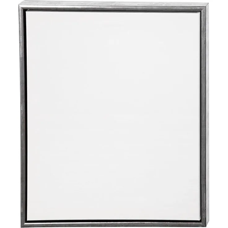 ArtistLine Künstlerleinwand mit Rahmen Hochwertige grundierte- ungebleichte Leinwand mit Schattenfugenrahmen in Antiksilber.