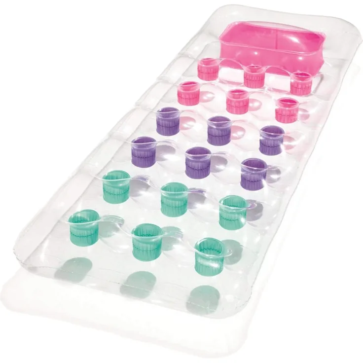 Bestway 43040 Solar Luftmatratze mit Sichtfenster (188 x 71 cm, Transparent)