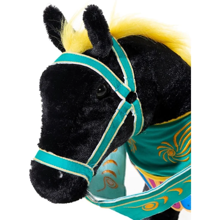 Karussellpferd schwarz mit Sound – Bild 3