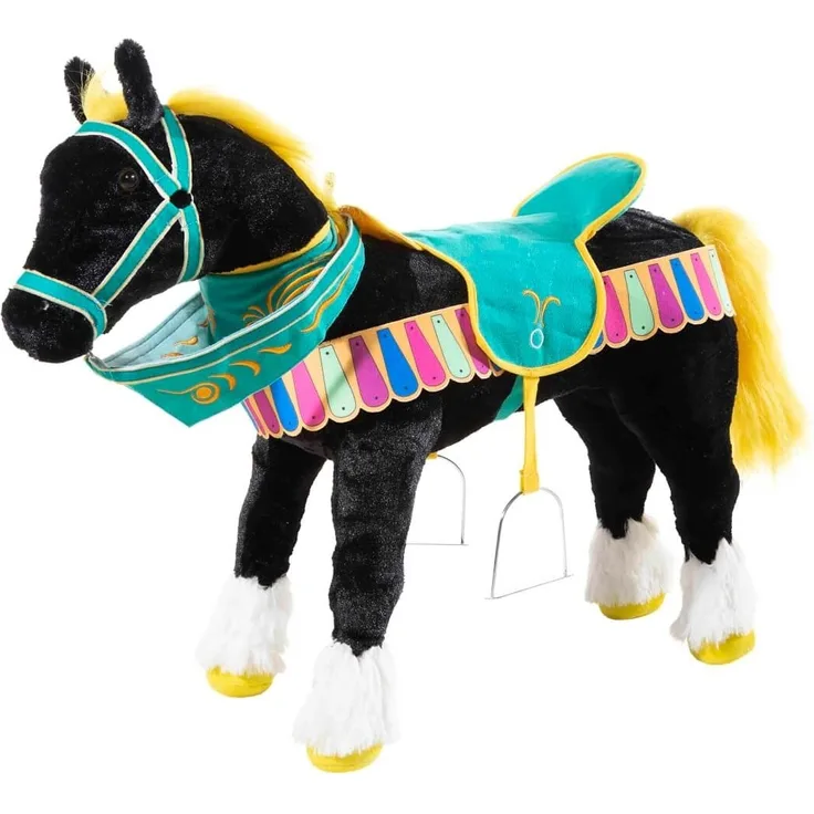 Karussellpferd schwarz mit Sound