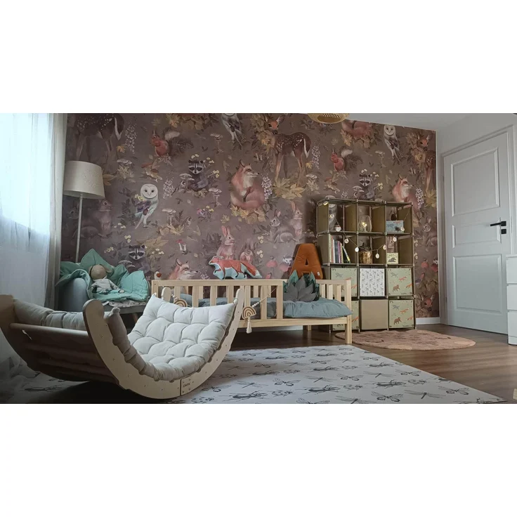 MAMOI® Kletter Dreieck | Holz Klettergerüst Indoor Kinder | Kletterbogen Holz mit Matte | Kletterbogen Kinder Indoor | Regenbogen Wippe Holz | Regenbogenwippe Holz | CE | 100% ECO | Made in EU – Bild 4