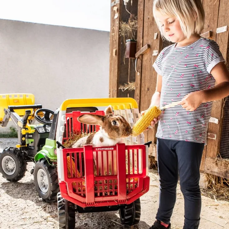 Anhänger RollyHay Pöttinger 83 cm rot/weiß