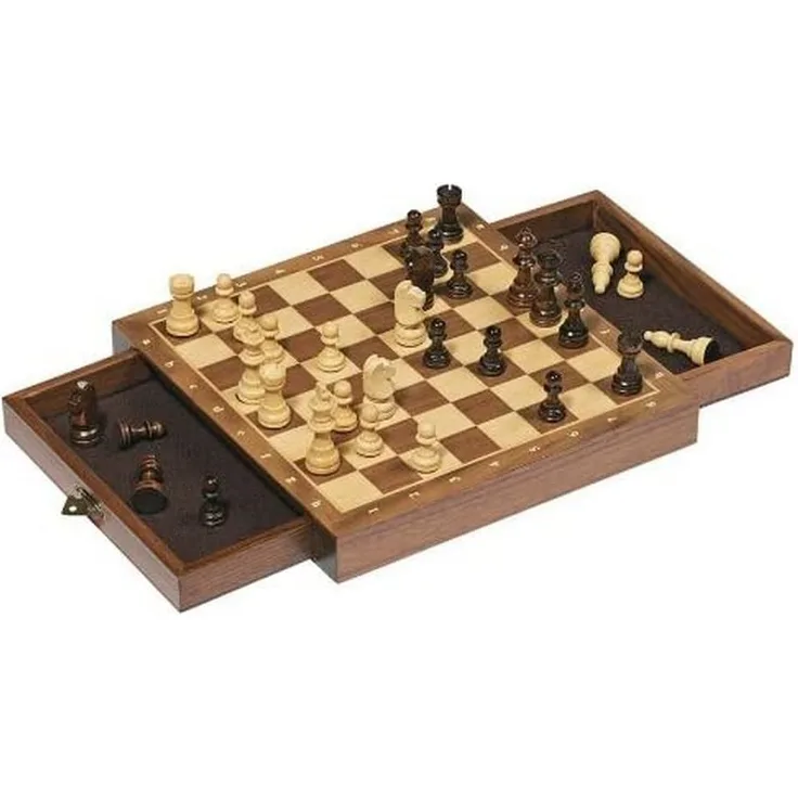 goki 56919 Magnetisches Schachspiel mit Schubladen