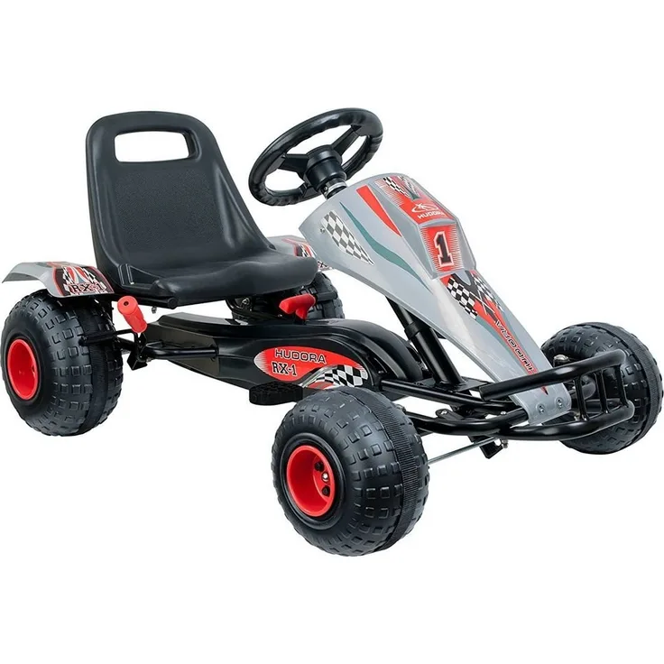 Hudora - Gokart GR-X, rot, schwarz