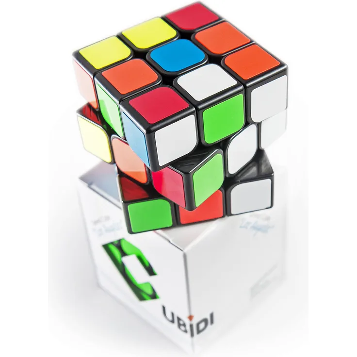 CUBIDI® Original Zauberwürfel 3x3 Klassisch - Typ Los Angeles | Speed-Cube 3x3x3 mit optimierten Dreheigenschaften | Magic Cube für Anfänger und Fortgeschrittene