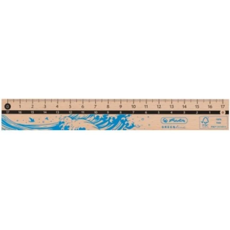 Herlitz Lineal 17cm GREENline aus Holz sortiert, 1 Stück - Preisvergleich – Bild 4