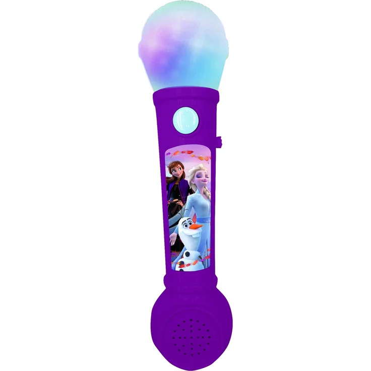 Lexibook MIC80FZ Frozen Leuchtendes Kindermikrofon, Musikspiel, integrierter Lautsprecher, Lichteffekte, inkl. Demo-Melodien, lila/blau – Bild 1