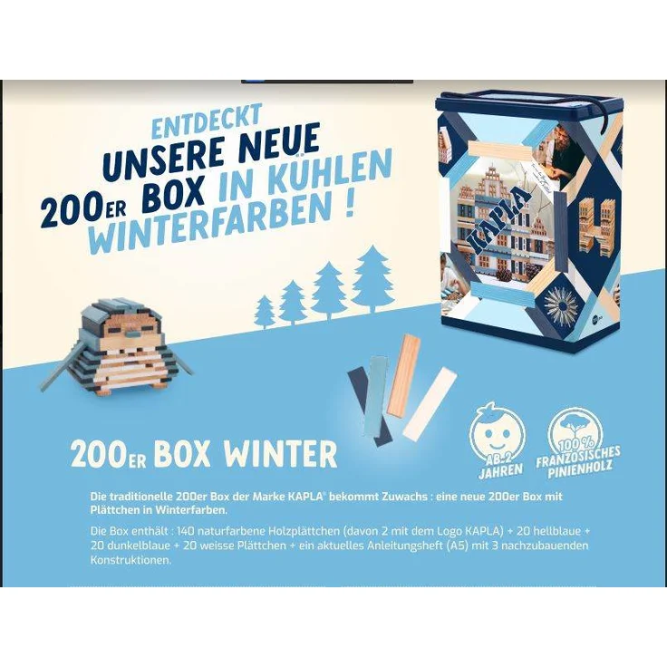 KAPLA® 200 Steine Box Winter – Bild 3
