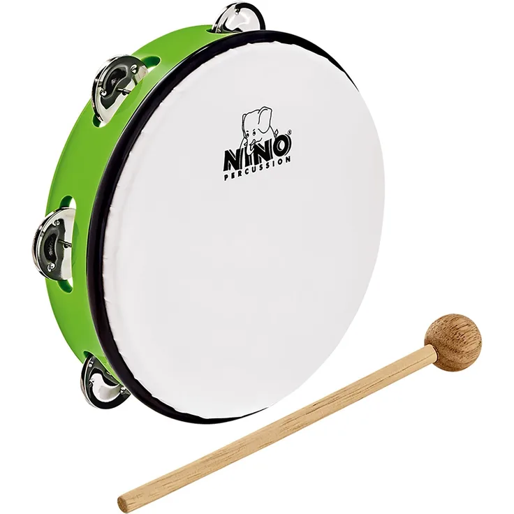 NINO Percussion ABS Tambourine - Grün (NINO51GG)