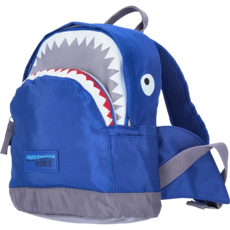 Depesche Kinder Rucksack Dino World Hai UNDERWATER blau