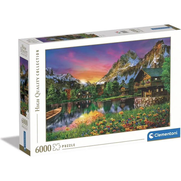 Clementoni 36531 Collection-Alpine Lake, Puzzle 6000 Teile Für Erwachsene Und Kinder 10 Jahren, Geschicklichkeitsspiel Für Die Ganze Familie