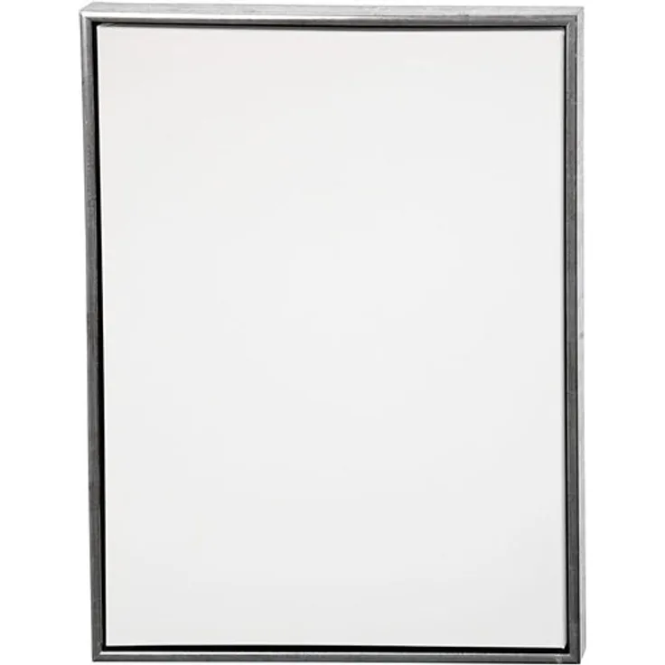 ArtistLine Künstlerleinwand mit Rahmen Hochwertige grundierte- ungebleichte Leinwand mit Schattenfugenrahmen in Antiksilber.