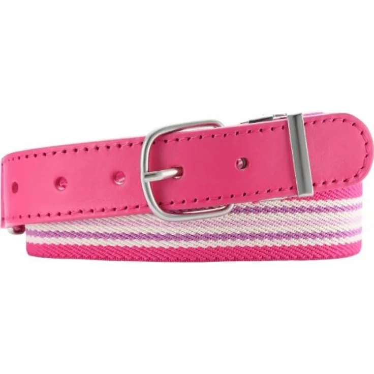 Gürtel elastisch mit streifen rosa Größe 55 cm