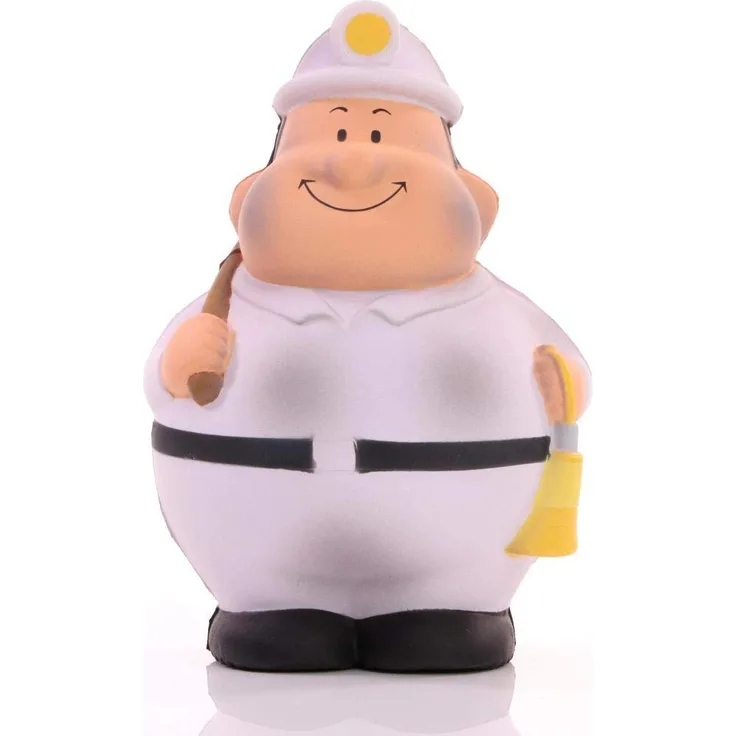 SQUEEZIES® Herr Bert® Bergbau Bert - Knautschfigur zum Stressabbau - Stressball Anti-Stress Beschäftigung Stressbewältigung - Geschenk Arbeit Kollegen Mitarbeiter Kunden Freunde