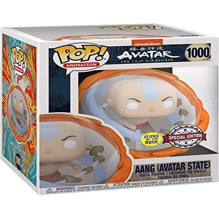 Pop 195192 Funko Aang Avatar State Glows in The Dark Edition Special 1000