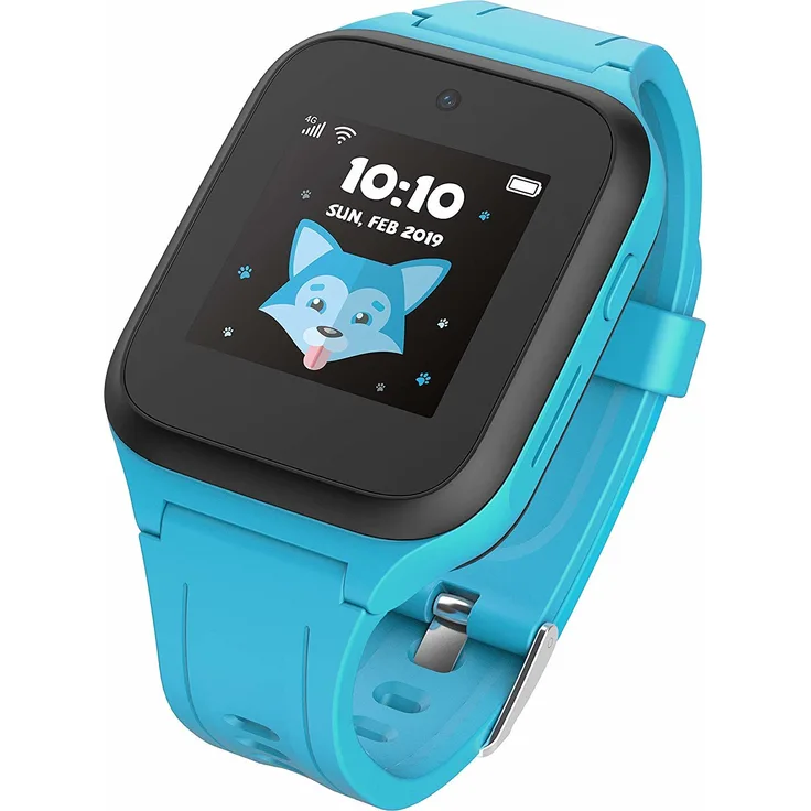 TCL 'Movetime Family Watch Kids MT40', blau, intelligente Uhr mit Band, Gummi, Handgelenkgröße: 135-200 mm, Anzeige 3.3 cm (1.3"), 512 MB, Wi-Fi, Bluetooth, 4G, 50 g