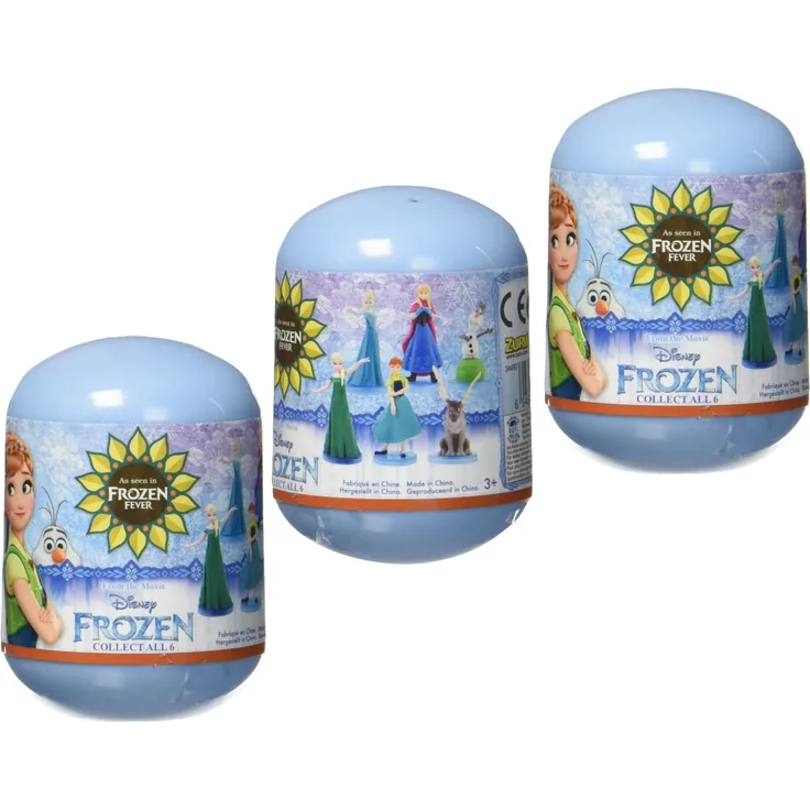 Disney FROZEN FEVER Capsules Actionfigur - 3 Kapseln - NEU & OVP