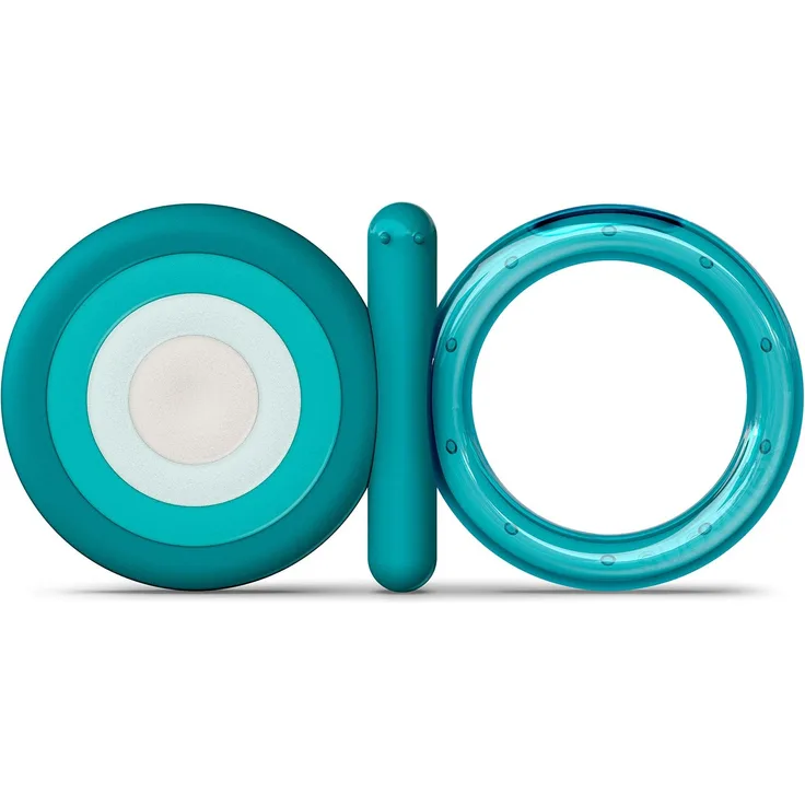 Suavinex, Beißring aus Silikon, für Babys + 4 Monate, kühlender Beißring, weich und leicht, Schmetterling, Blau