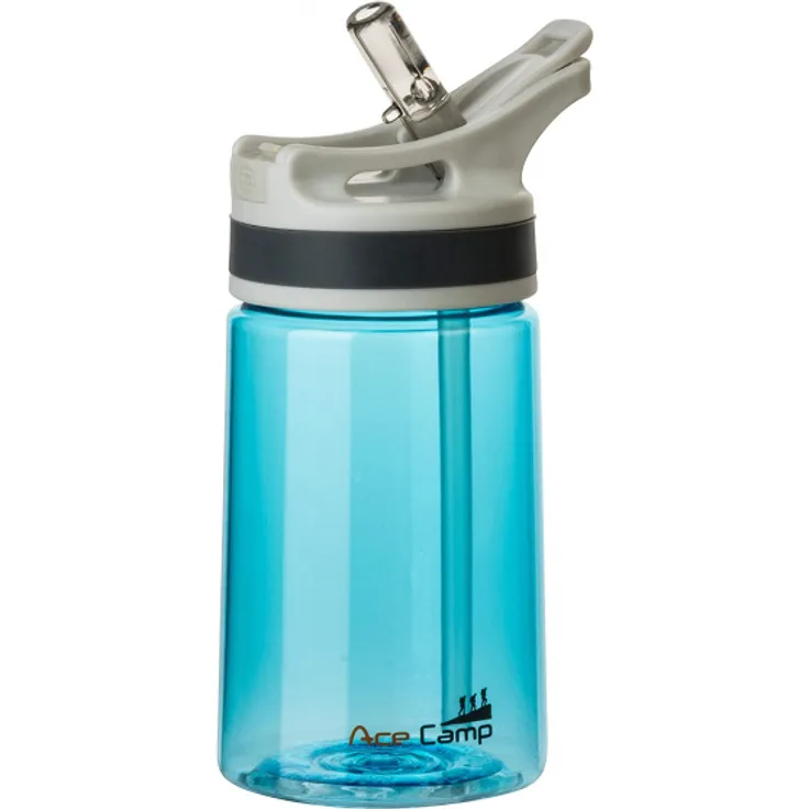 Tritan-Federdeckwasserflasche 350 ml blau