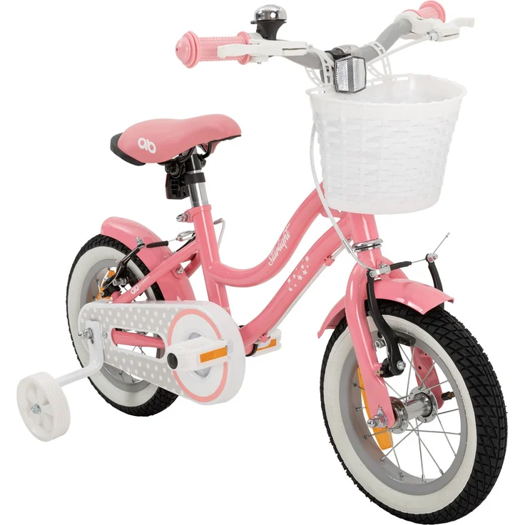 Kinderfahrrad Starlight 12 Zoll Kinder Mädchen Fahrrad mit Stützrädern Kinderrad – Bild 1