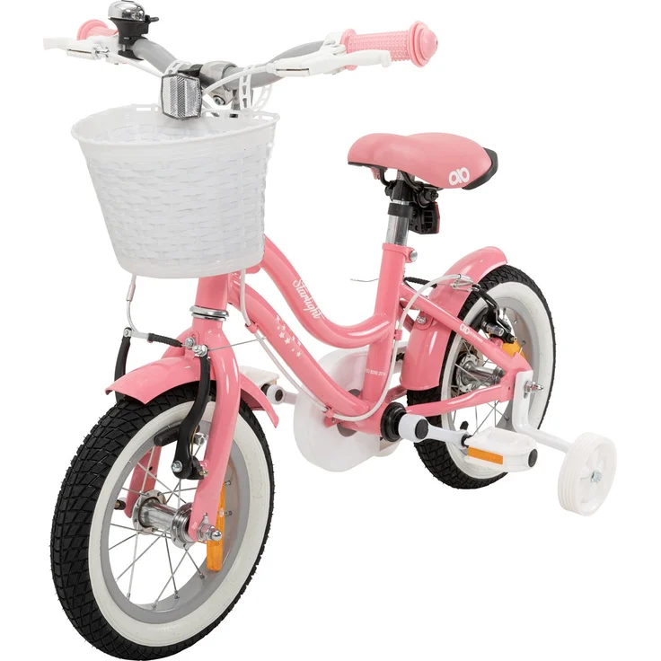 Kinderfahrrad Starlight 12 Zoll Kinder Mädchen Fahrrad mit Stützrädern Kinderrad – Bild 2
