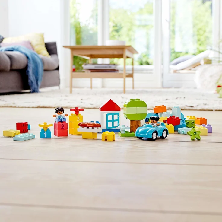LEGO DUPLO 10913 'Steinebox', 65 Teile, ab 18 Monaten, Bauset mit Aufbewahrungsbox, Lernspielzeug für Kleinkinder – Bild 5