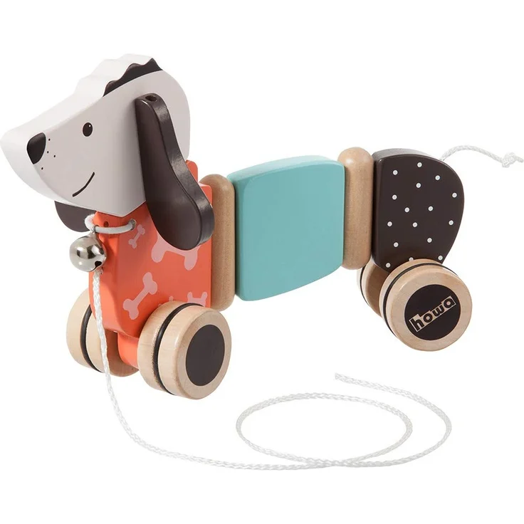 Howa Nachziehtier Hund Fidi aus Holz 6015 – Bild 1