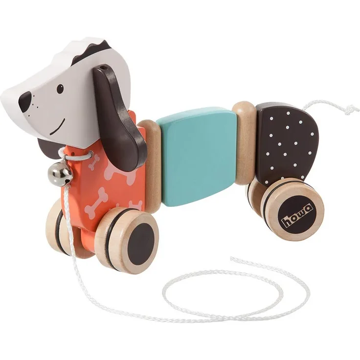 Howa Nachziehtier Hund Fidi aus Holz 6015